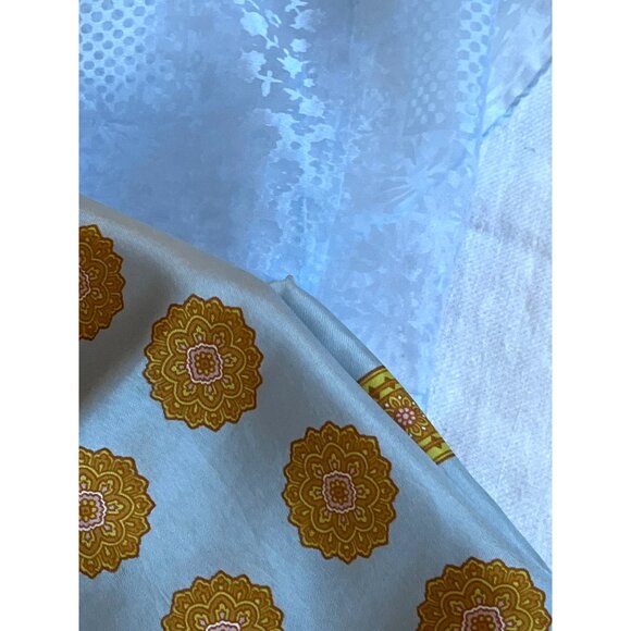 Blue Scarves Bundle of 2 Square Sheer Classic Preppy Feminine Womens - Picture 4 of 6